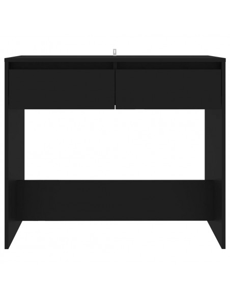 Tavolo Consolle Nero 89x41x76,5 cm in Acciaio