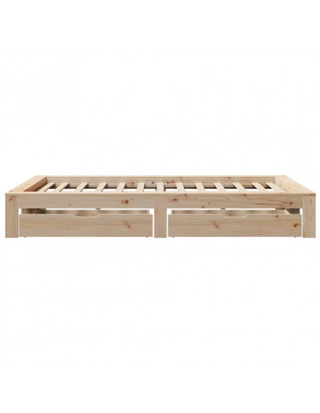 Giroletto senza Materasso 120x190 cm in Legno Massello di Pino