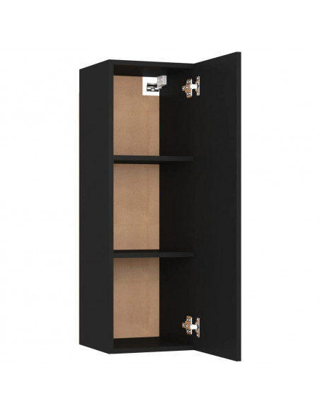 Set Mobili Porta TV 8pz Nero in Legno Multistrato