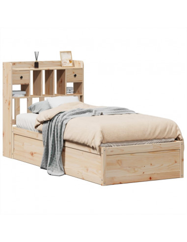 Giroletto senza Materasso 75x190 cm in Legno Massello di Pino