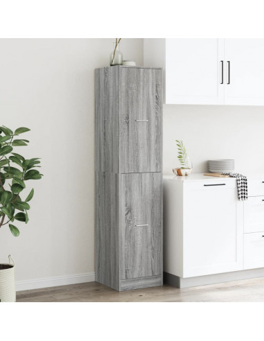 Armadietto da Farmacia Grigio Sonoma 40x41x174,5 cm Truciolato