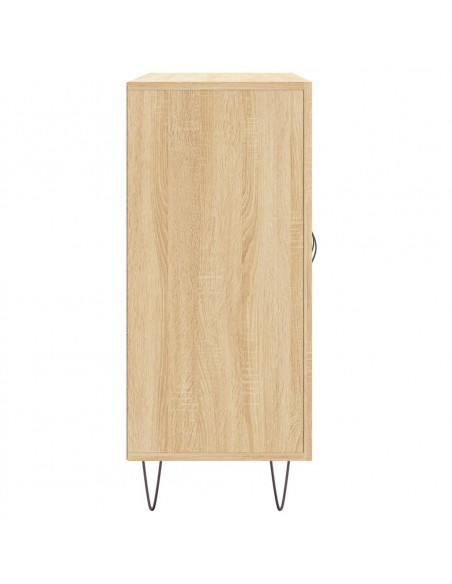 Credenza Rovere Sonoma 90x34x80 cm in Legno Multistrato