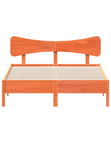 Giroletto senza Materasso Marrone Cera 120x190 cm Legno di Pino