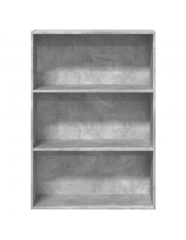 Libreria Grigio Cemento 80x30x114 cm in Legno Multistrato