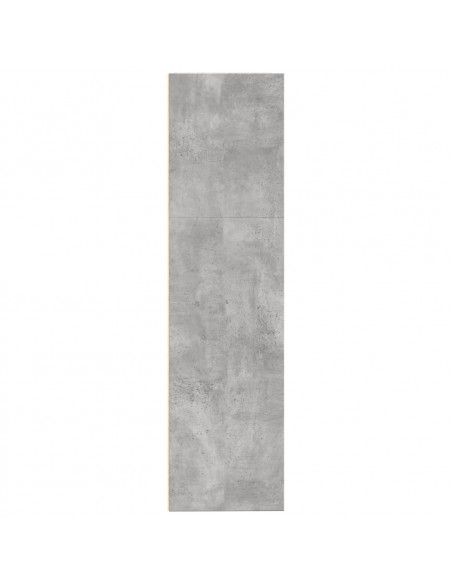 Libreria Grigio Cemento 80x30x114 cm in Legno Multistrato