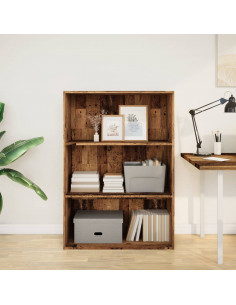 Libreria Legno Antico 80x30x114 cm in Legno Multistrato 2