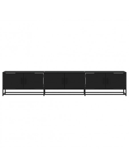 Mobile Porta TV Nero 210x35x41 cm in Truciolato