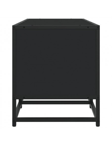 Mobile Porta TV Nero 210x35x41 cm in Truciolato