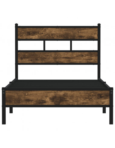 Giroletto senza Materasso con Testiera Rovere Sonoma 75x190 cm