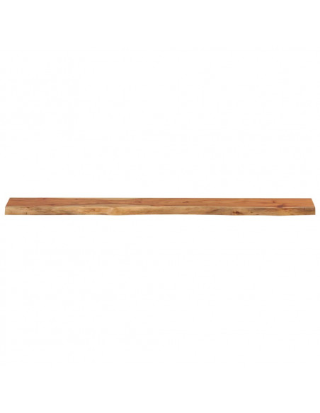 Mensola Muro 140x20x2,5cm Rettangolare Legno Acacia Bordi Vivi