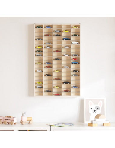 Mobili con Vetrina Parete con 90 Scomparti 50,5x4,5x79 cm