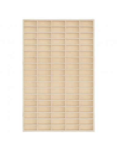 Mobili con Vetrina Parete con 90 Scomparti 50,5x4,5x79 cm