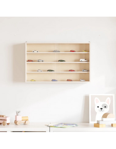 Mobili con Vetrina Parete con Ante 60x8,5x37 cm