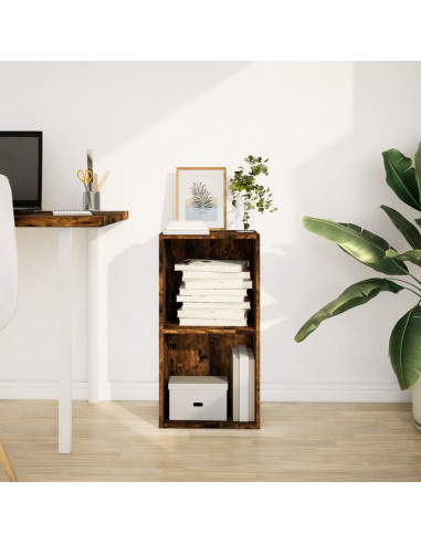 Libreria Rovere Fumo 40x30x77 cm in Legno Multistrato