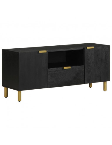 Mobile Porta TV Nero 105x33x46 cm in Legno Multistrato