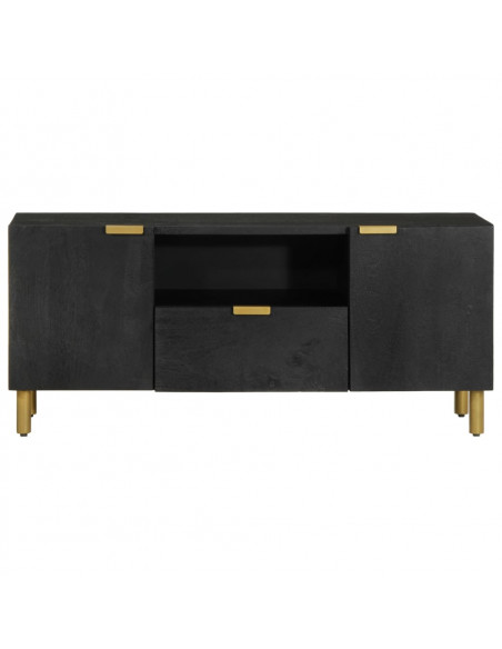 Mobile Porta TV Nero 105x33x46 cm in Legno Multistrato