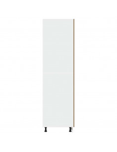 Mobile per Frigo Rovere Artigianale 60x57x207 cm in Truciolato 2