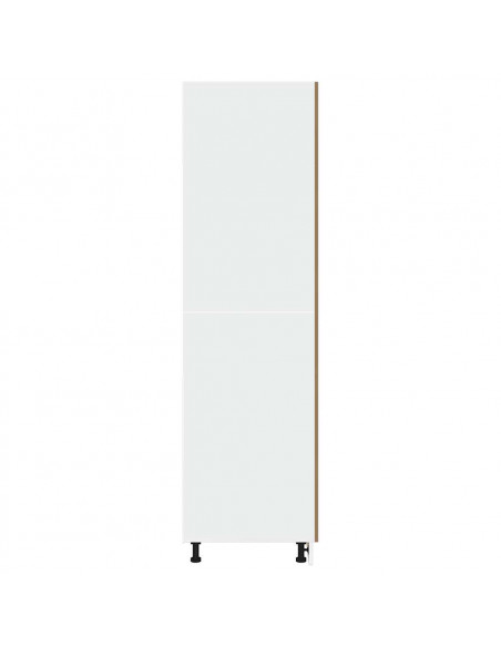 Mobile per Frigo Rovere Artigianale 60x57x207 cm in Truciolato