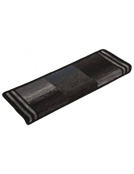 Tappetini per Scale Autoadesivi 5 pz 65x21x4 cm Nero e Grigio