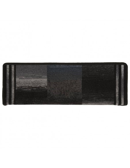 Tappetini per Scale Autoadesivi 5 pz 65x21x4 cm Nero e Grigio