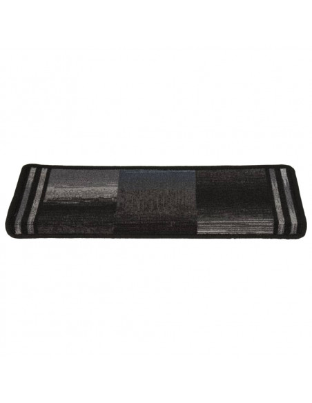 Tappetini per Scale Autoadesivi 5 pz 65x21x4 cm Nero e Grigio