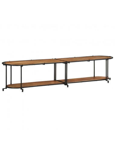 Mobile Porta TV 200x42x40 cm in Legno Massello di Acacia