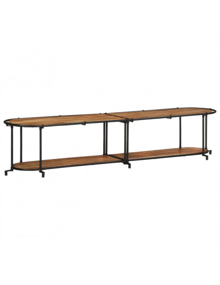 Mobile Porta TV 200x42x40 cm in Legno Massello di Acacia