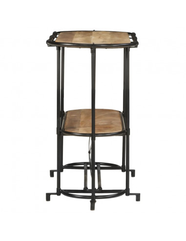 Tavolo Consolle 110x42x76 cm in Legno Massello Grezzo di Mango