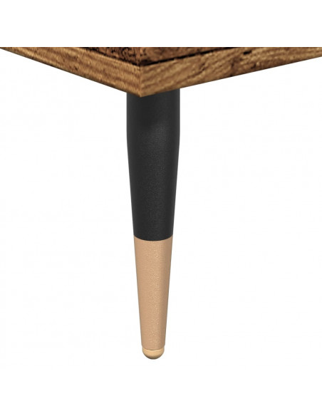 Armadietto da Bagno Legno Antico 65x33x60 cm in Truciolato