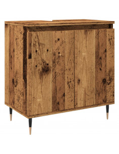Mobile da Bagno Legno Antico 58x33x60 cm in Truciolato 2