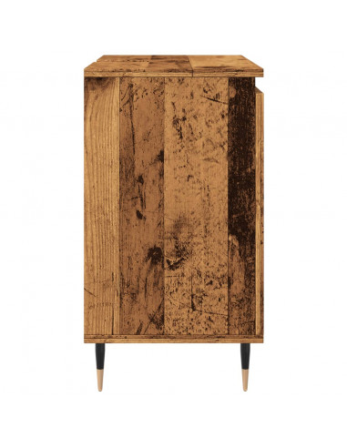 Mobile da Bagno Legno Antico 58x33x60 cm in Truciolato