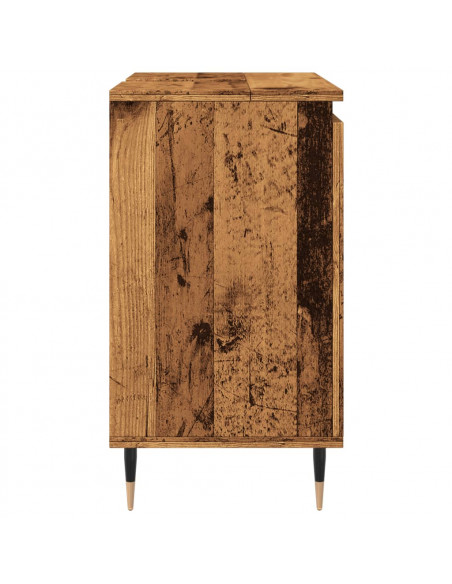 Mobile da Bagno Legno Antico 58x33x60 cm in Truciolato