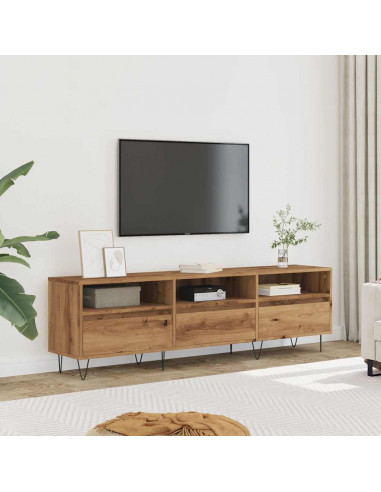 Mobile Porta TV Rovere Artigianale 150x30x44,5 cm Multistrato