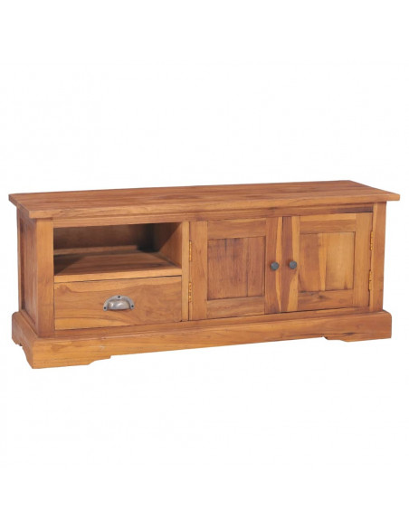 Mobile Porta TV 100x30x40 cm in Legno Massello di Teak