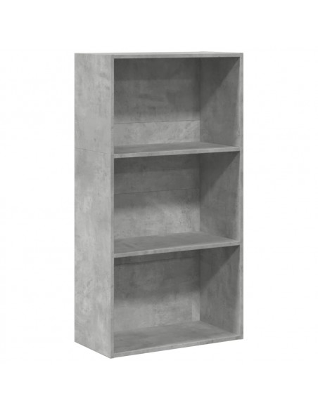Libreria Grigio Cemento 60x30x114 cm in Legno Multistrato
