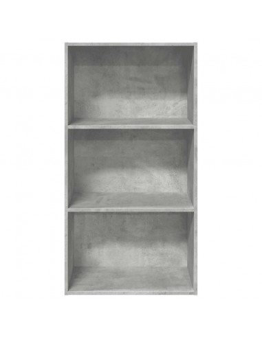 Libreria Grigio Cemento 60x30x114 cm in Legno Multistrato