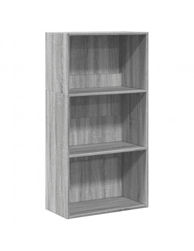 Libreria Grigio Sonoma 60x30x114 cm in Legno Multistrato