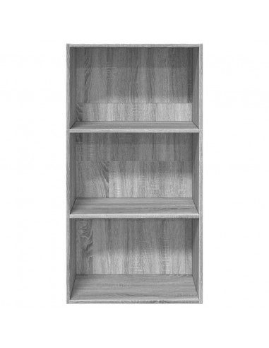 Libreria Grigio Sonoma 60x30x114 cm in Legno Multistrato