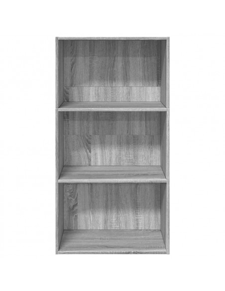 Libreria Grigio Sonoma 60x30x114 cm in Legno Multistrato