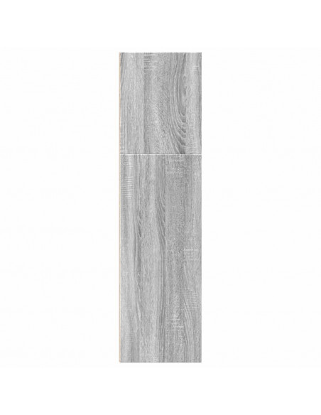Libreria Grigio Sonoma 60x30x114 cm in Legno Multistrato
