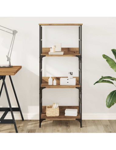 Libreria Rovere Artigianale 50x33x117,5 cm Legno Multistrato