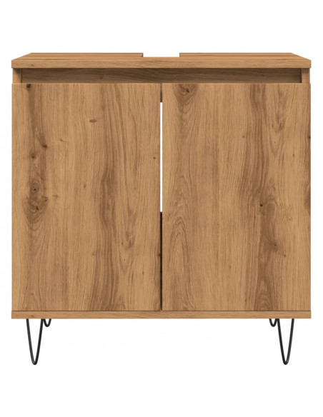 Mobile da Bagno Rovere Artigianale 58x33x60 cm in Truciolato