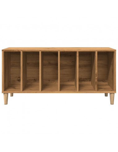 Mobile Porta Dischi Rovere Artigianale 100x38x48 cm Multistrato