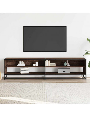 Mobile Porta TV Rovere Marrone 180,5x40x46 cm in Truciolato
