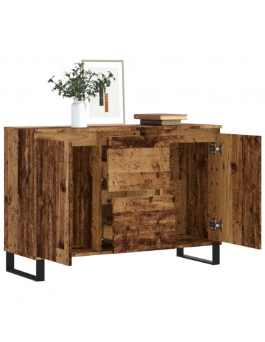 Credenza Legno Antico 104x35x70 cm in Legno Multistrato