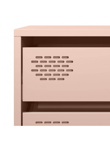 Credenza Rosa 68x39x58,5 cm in Acciaio Laminato a Freddo