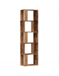 Libreria Legno Antico 45x24x159 cm in Legno Multistrato 2