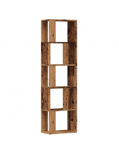 Libreria Legno Antico 45x24x159 cm in Legno Multistrato