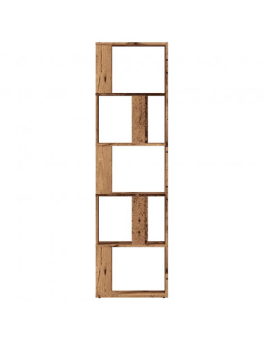 Libreria Legno Antico 45x24x159 cm in Legno Multistrato