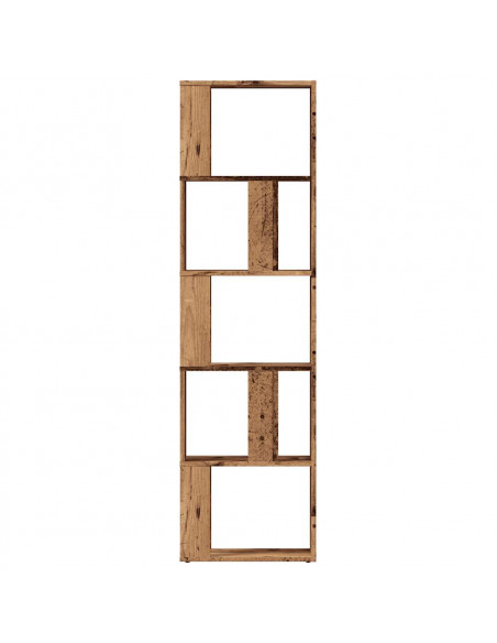 Libreria Legno Antico 45x24x159 cm in Legno Multistrato